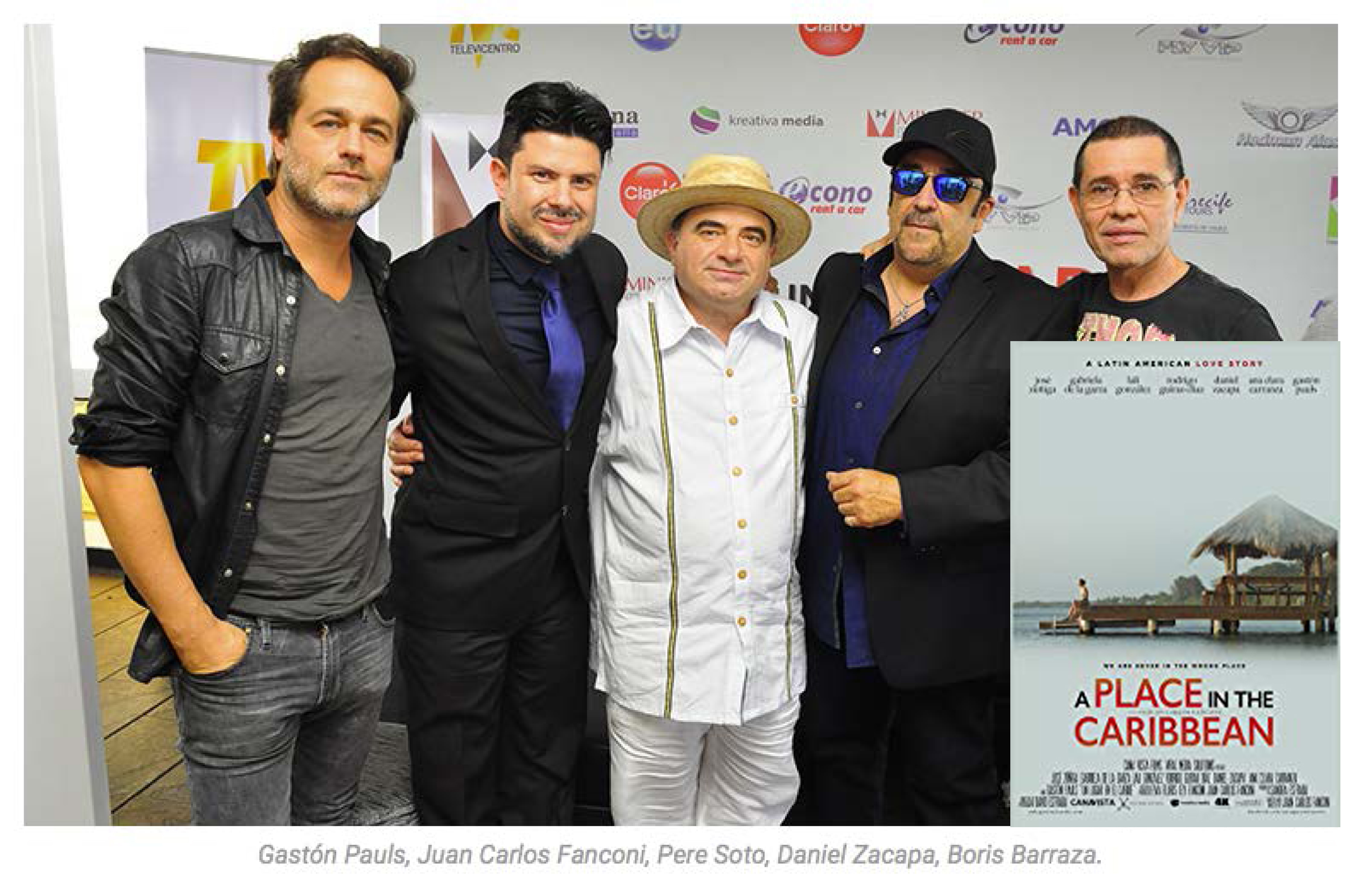 Pere Soto with the team of A Place in the Caribbean